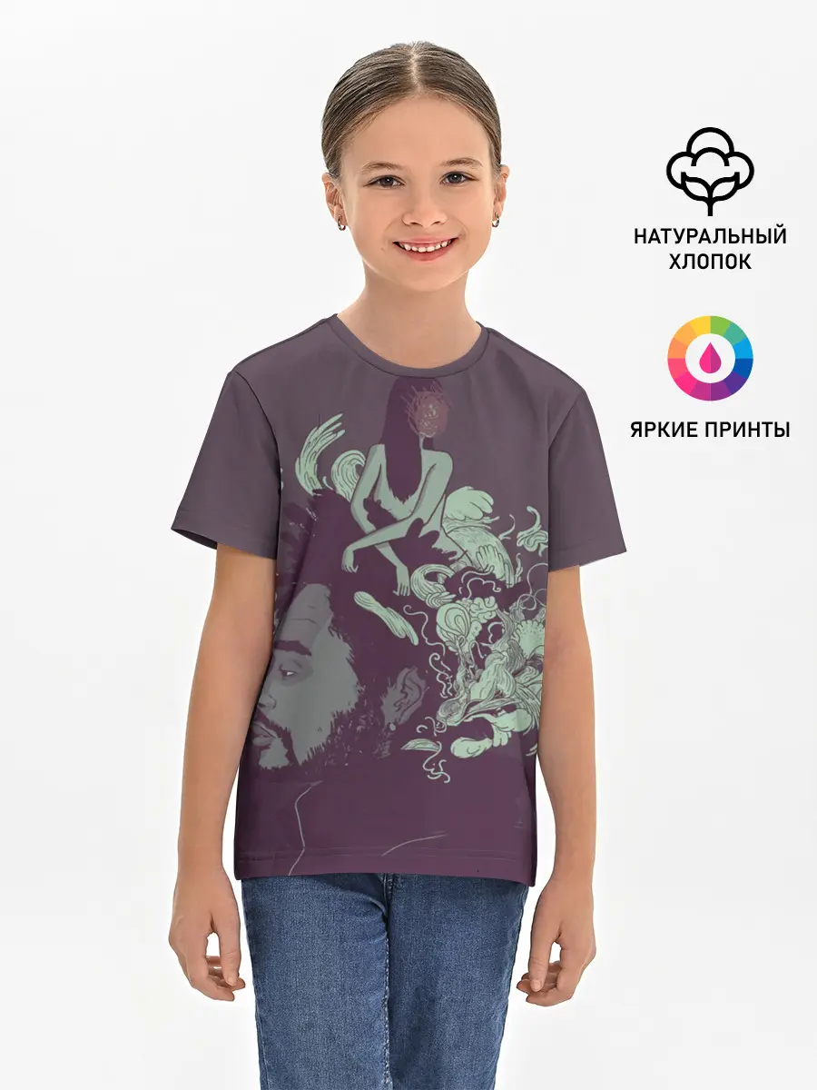 Детская базовая футболка / Психоделический Эйбл