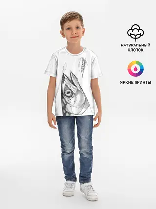 Детская базовая футболка / рыбка