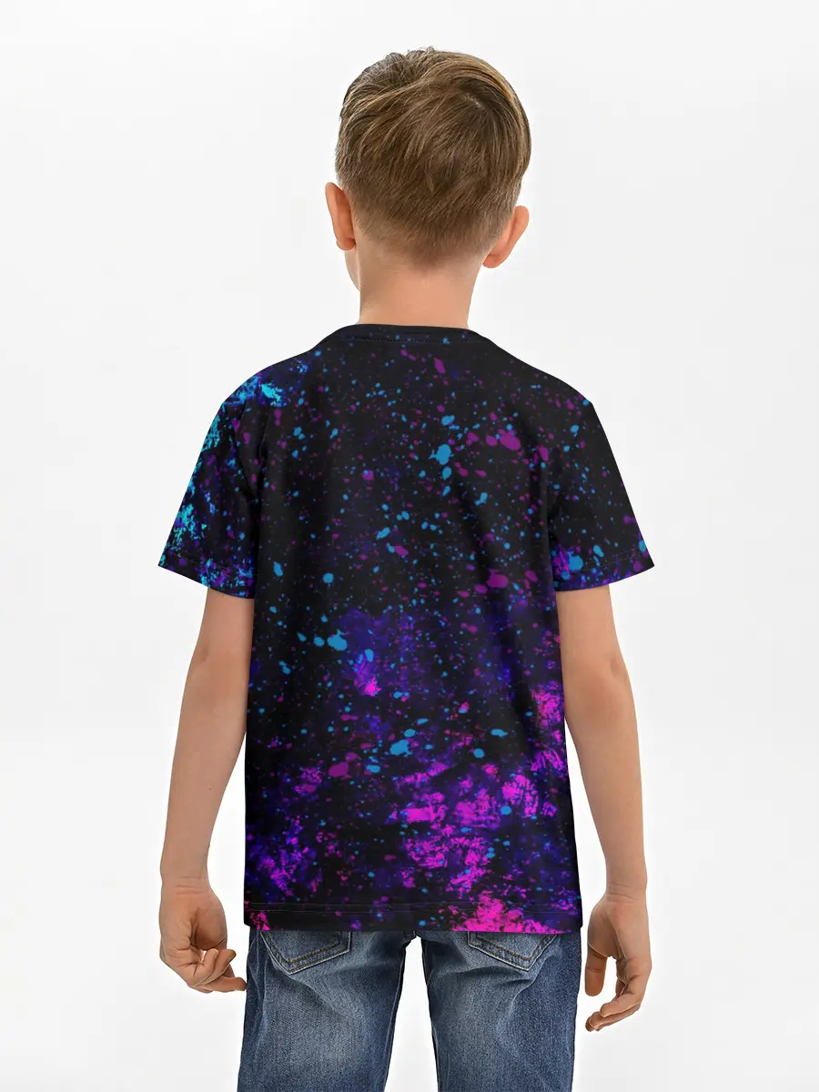 Детская базовая футболка / GLITCH SMILE | ГЛИТЧ СМАЙЛ