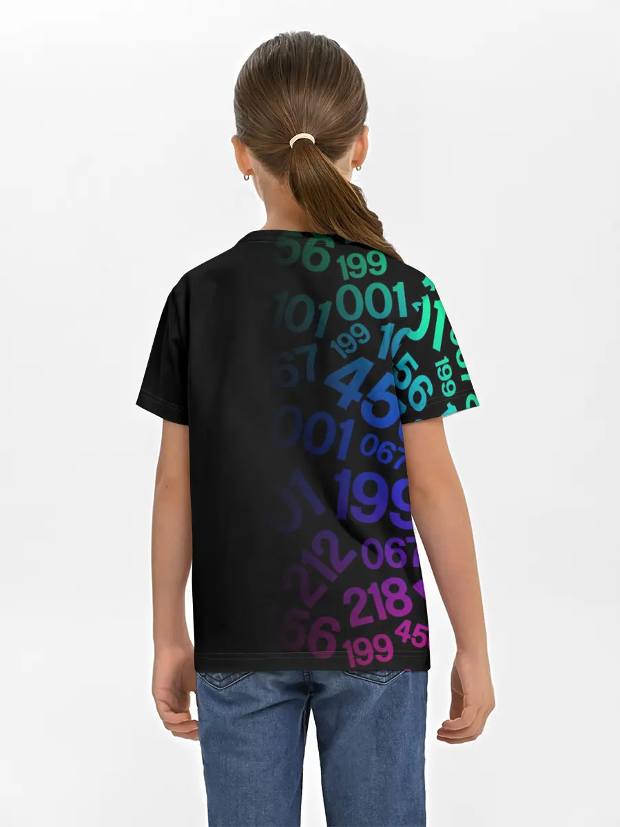 Детская базовая футболка / ИГРА В КАЛЬМАРА / SQUID GAME / КУКЛА / УЗОР