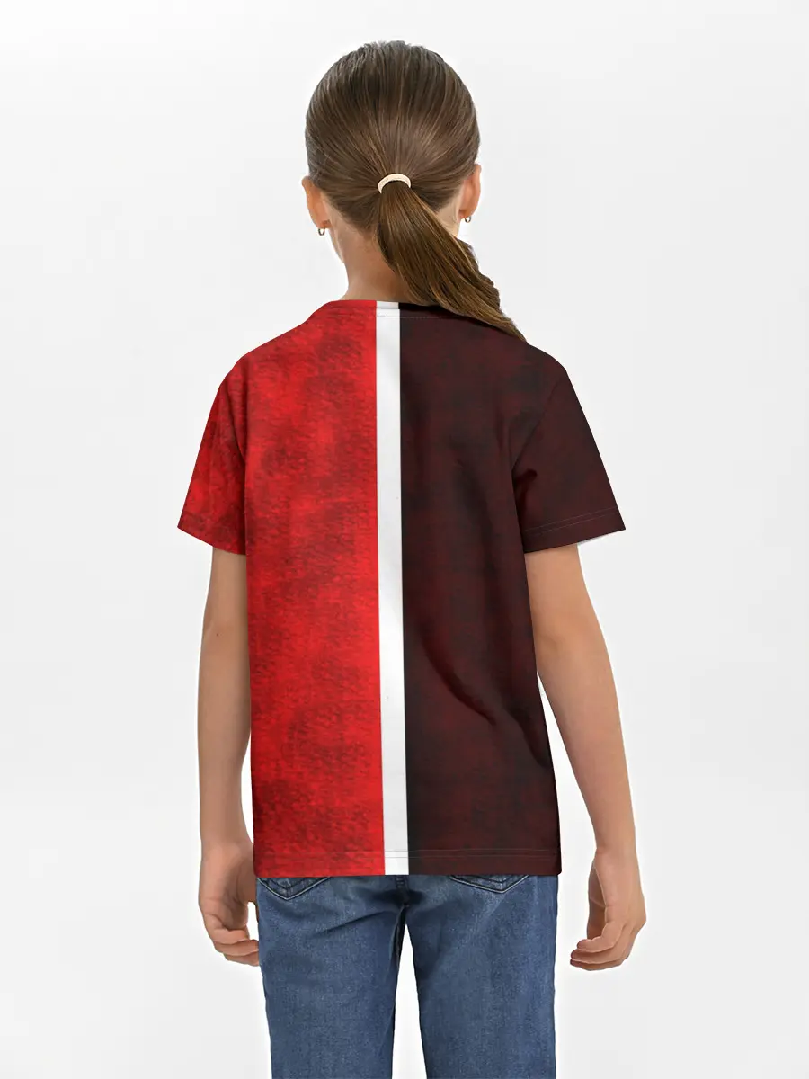 Детская базовая футболка / Манчестер Юнайтед 3D