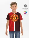 Детская базовая футболка / Манчестер Юнайтед 3D