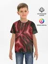 Детская базовая футболка / Серо-коричневый узор