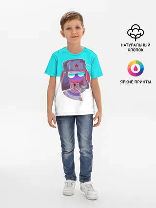 Детская базовая футболка / CountryHumans - Россия