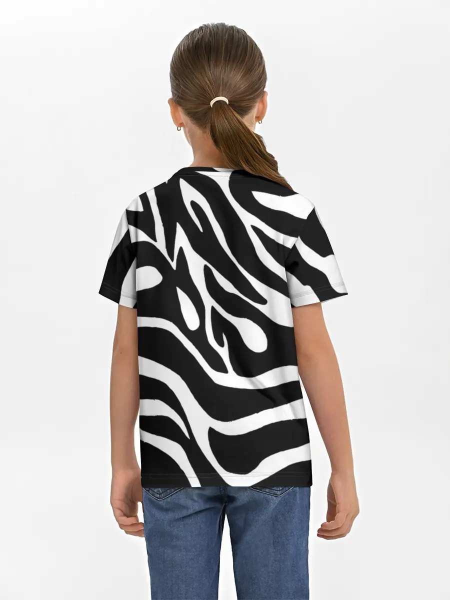 Детская базовая футболка / Зебра