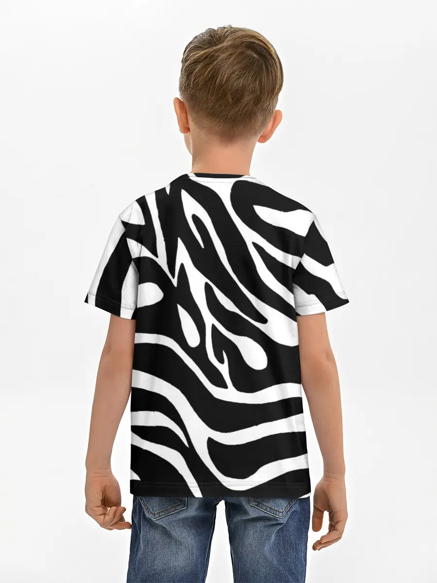 Детская базовая футболка / Зебра