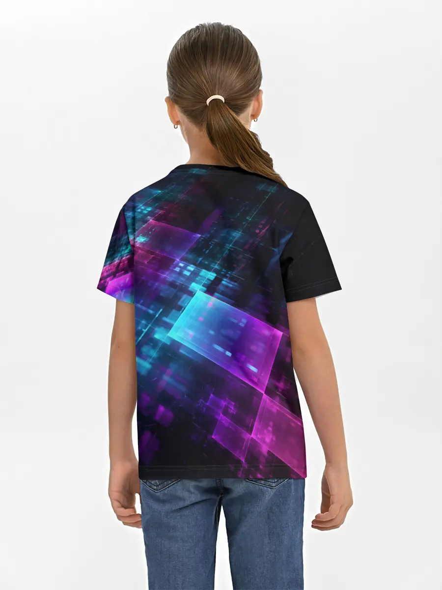 Детская базовая футболка / НЕОНОВАЯ АБСТРАКЦИЯ