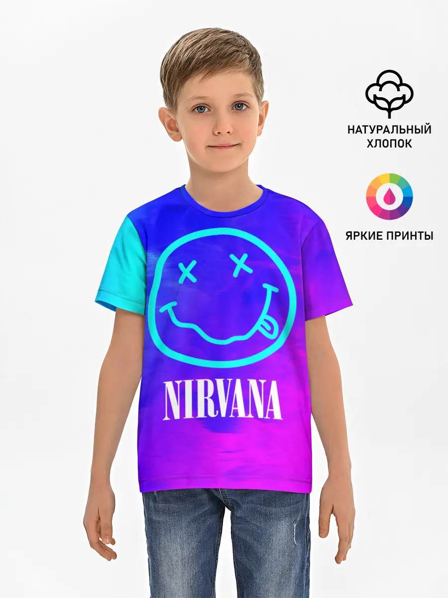 Детская базовая футболка / NIRVANA / НИРВАНА
