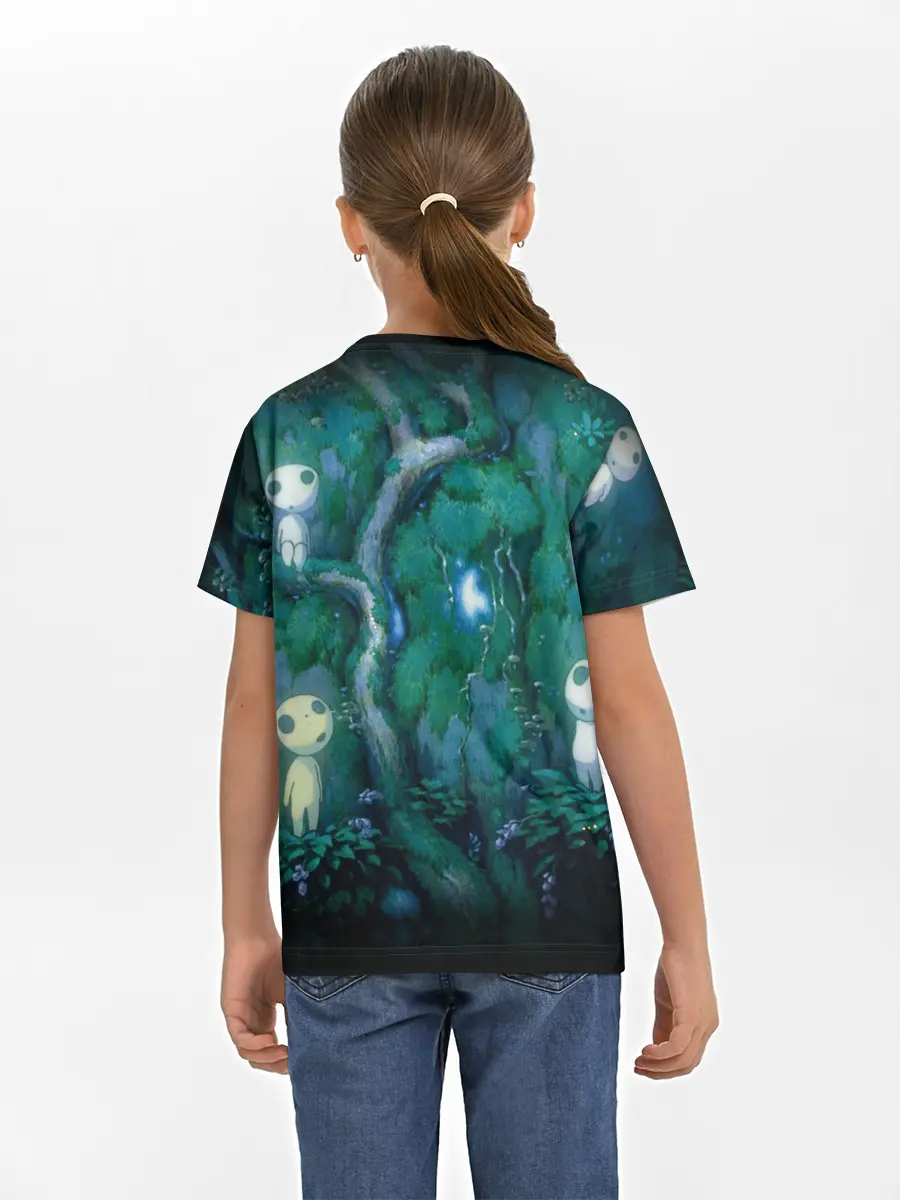 Детская базовая футболка / принцесса Мононоке_5