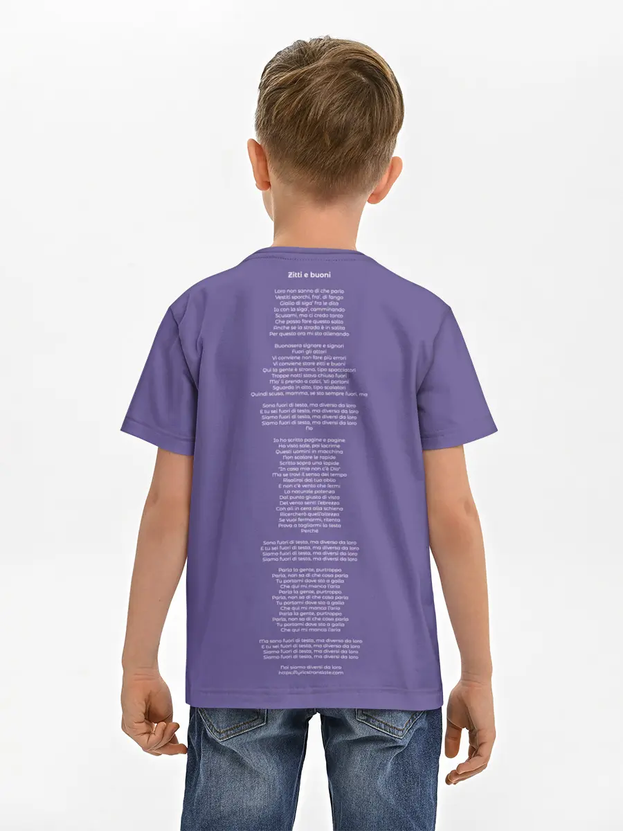 Детская базовая футболка / Maneskin. Zitti e buoni