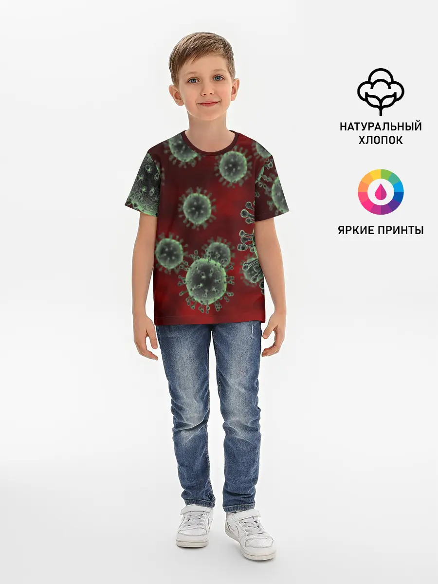 Детская базовая футболка / COVID-19