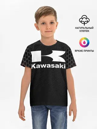 Детская базовая футболка / KAWASAKI | КАВАСАКИ