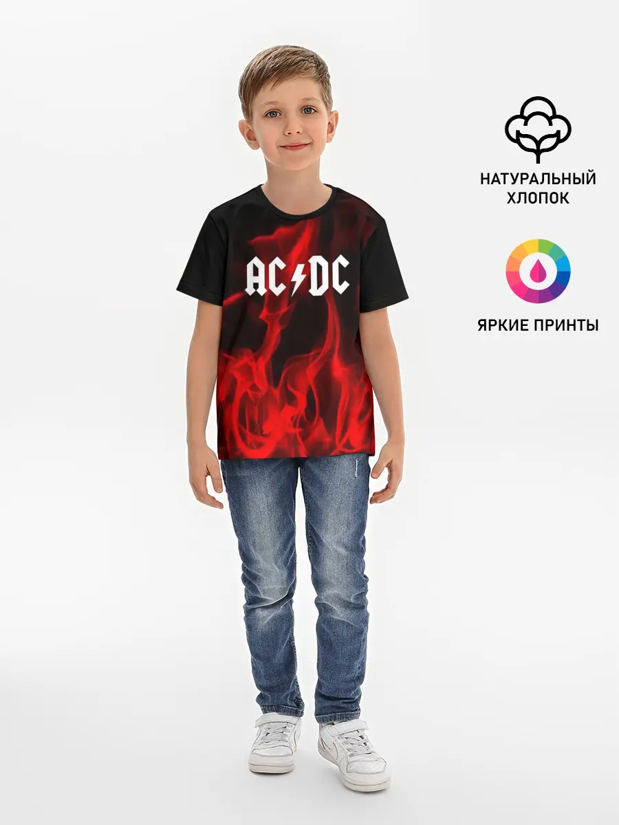 Детская базовая футболка / AC DC