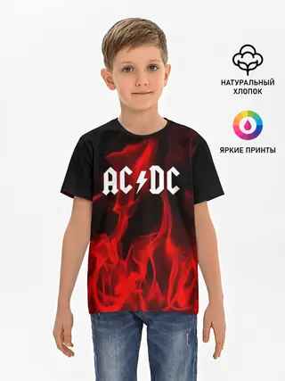 Детская базовая футболка / AC DC