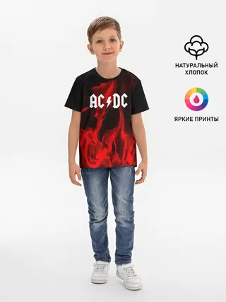 Детская базовая футболка / AC DC