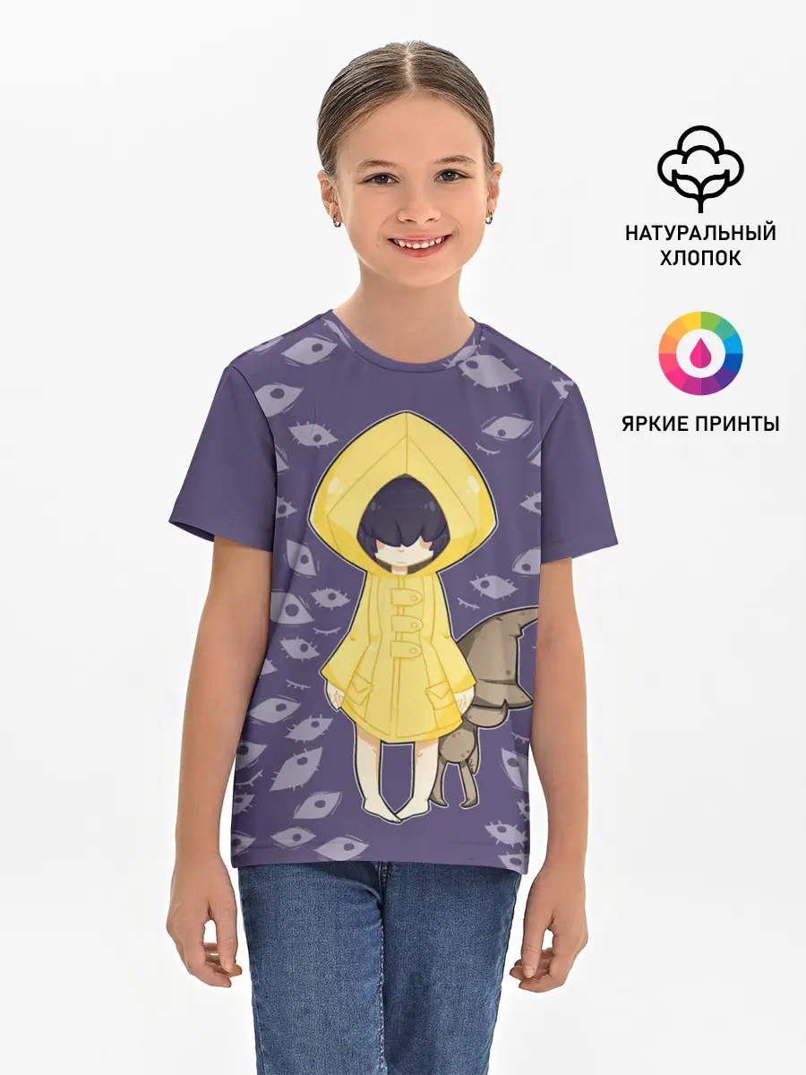 Детская базовая футболка / Little Nightmares Глаза