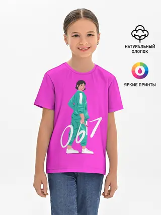 Детская базовая футболка / Игрок в кальмара 067