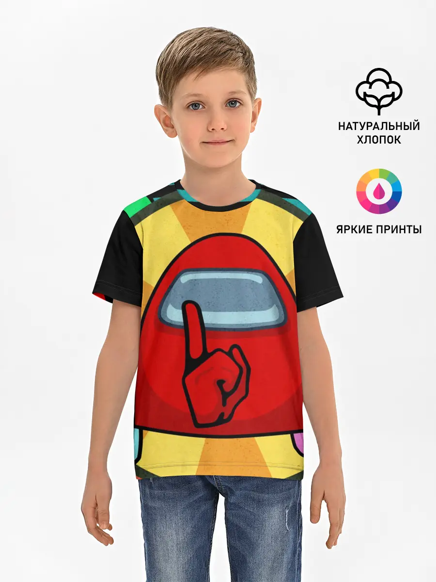 Детская базовая футболка / Among Us IMPOSTOR