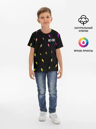 Детская базовая футболка / AC DС