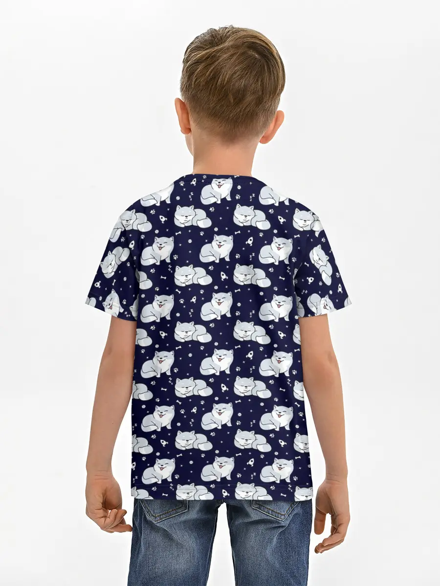 Детская базовая футболка / Милая Шиба Ину