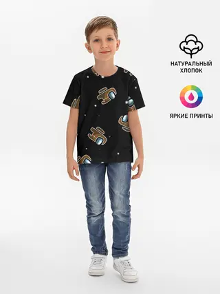 Детская базовая футболка / пряник among us