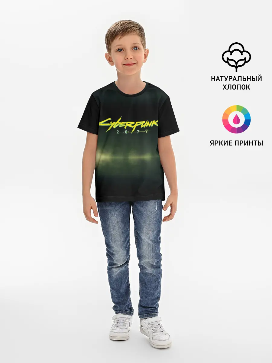 Детская базовая футболка / Cyberpunk 2077