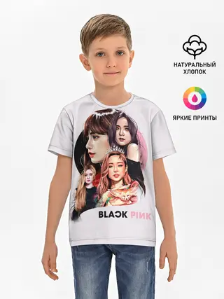 Детская базовая футболка / blackpink
