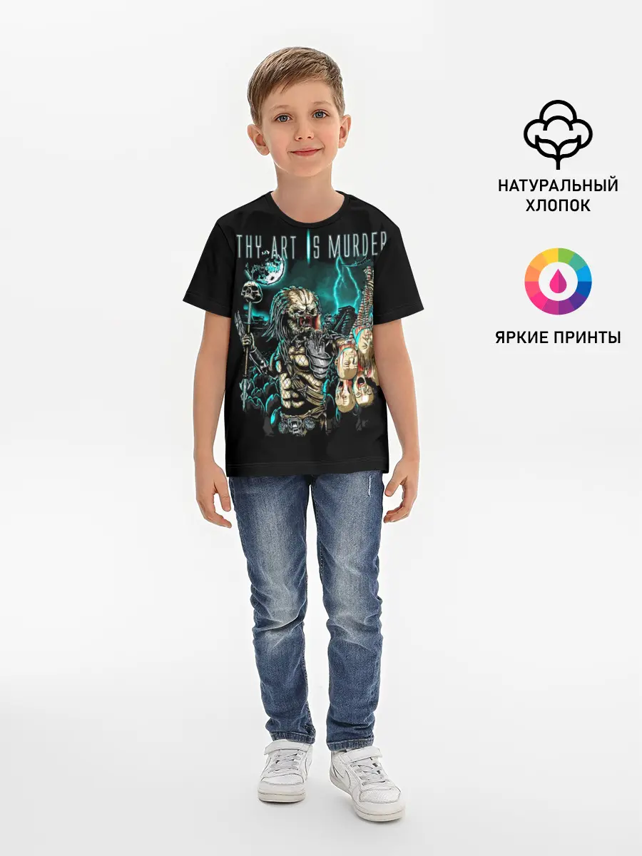 Детская базовая футболка / Thy Art Is Murder - Human Target