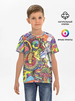 Детская базовая футболка / ПСИХОДЕЛИКА / PSYHODELICA