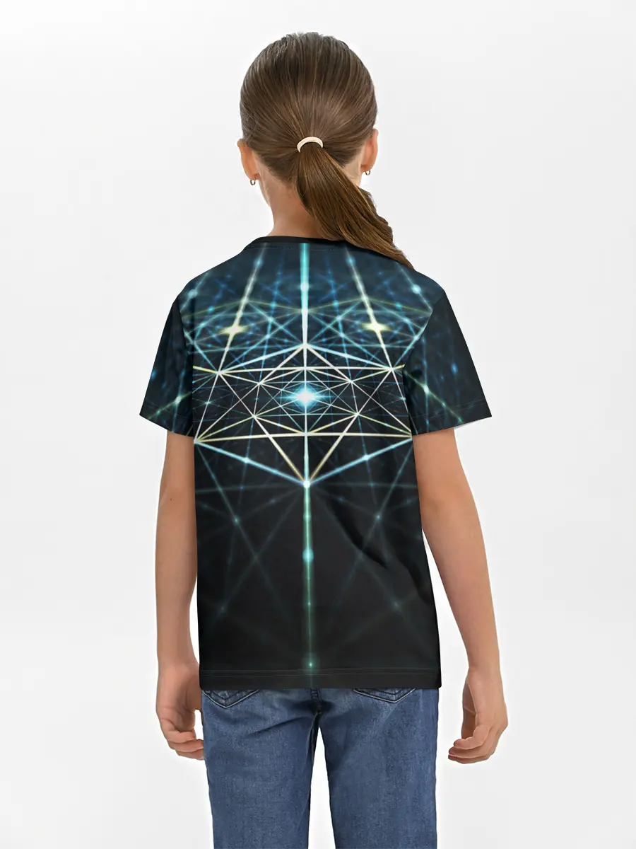 Детская базовая футболка / CYBERWORLD ABSTRACT