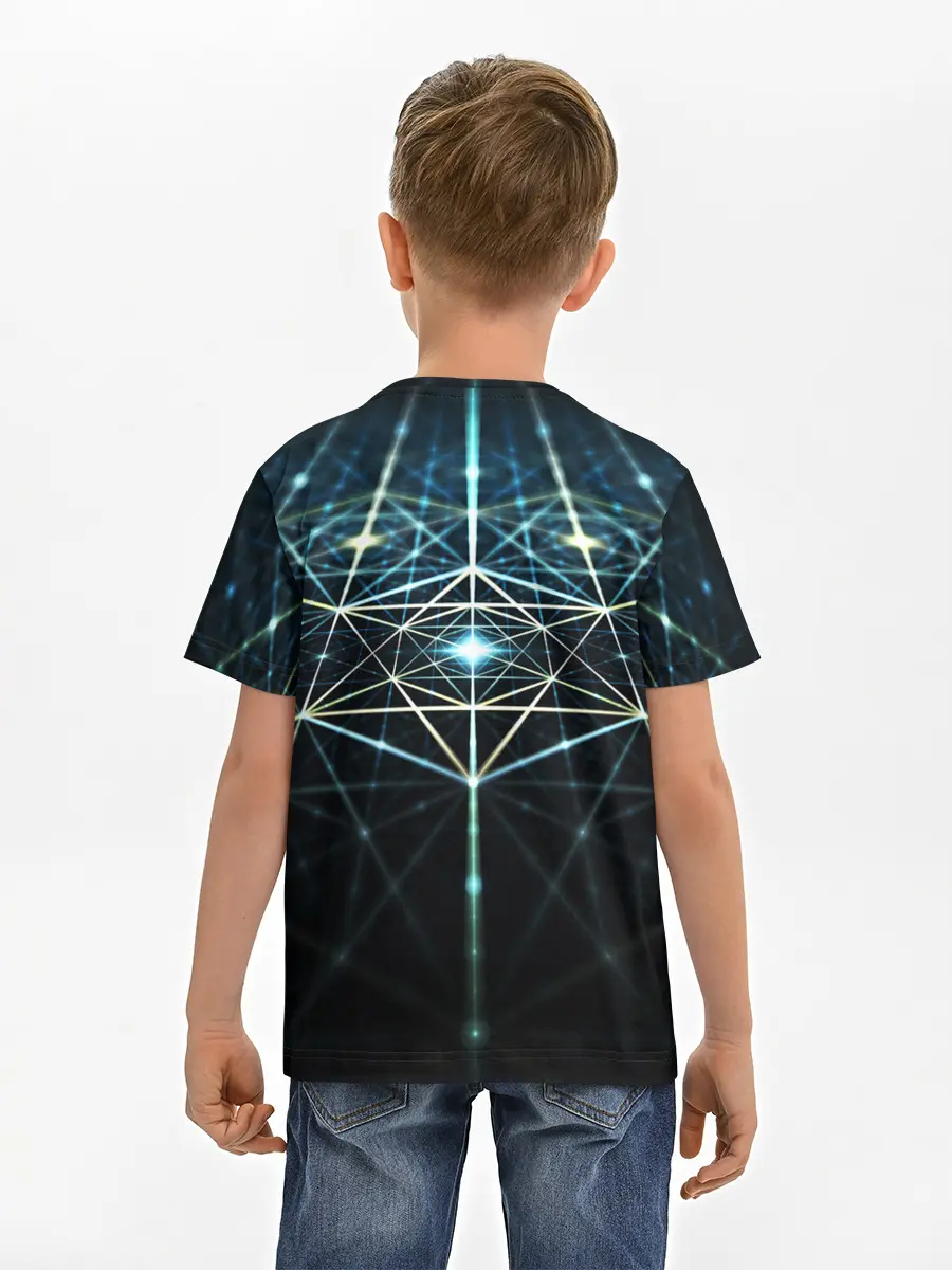 Детская базовая футболка / CYBERWORLD ABSTRACT