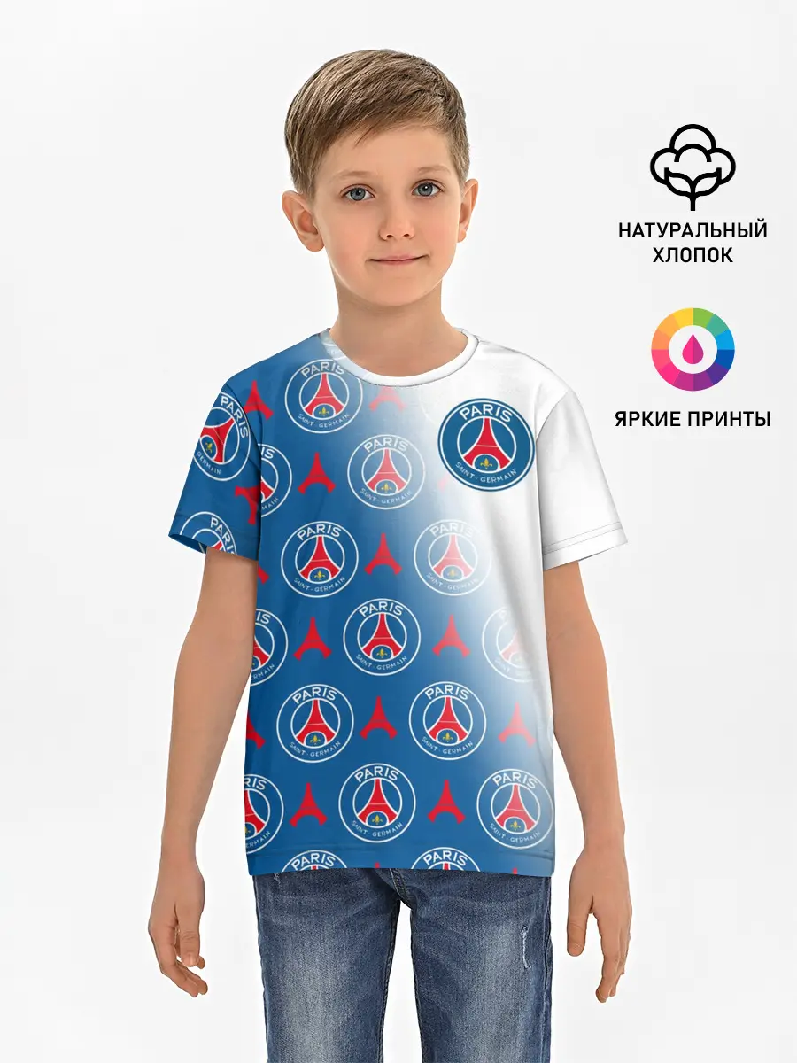 Детская базовая футболка / ФК ПСЖ / PARIS SAINT GERMAIN