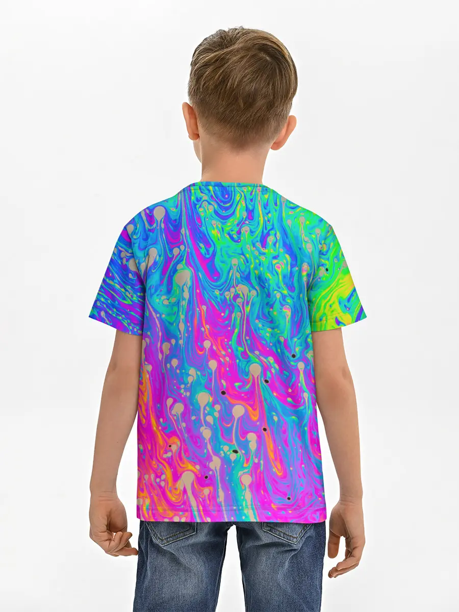 Детская базовая футболка / НЕОНОВАЯ ПАЛИТРА