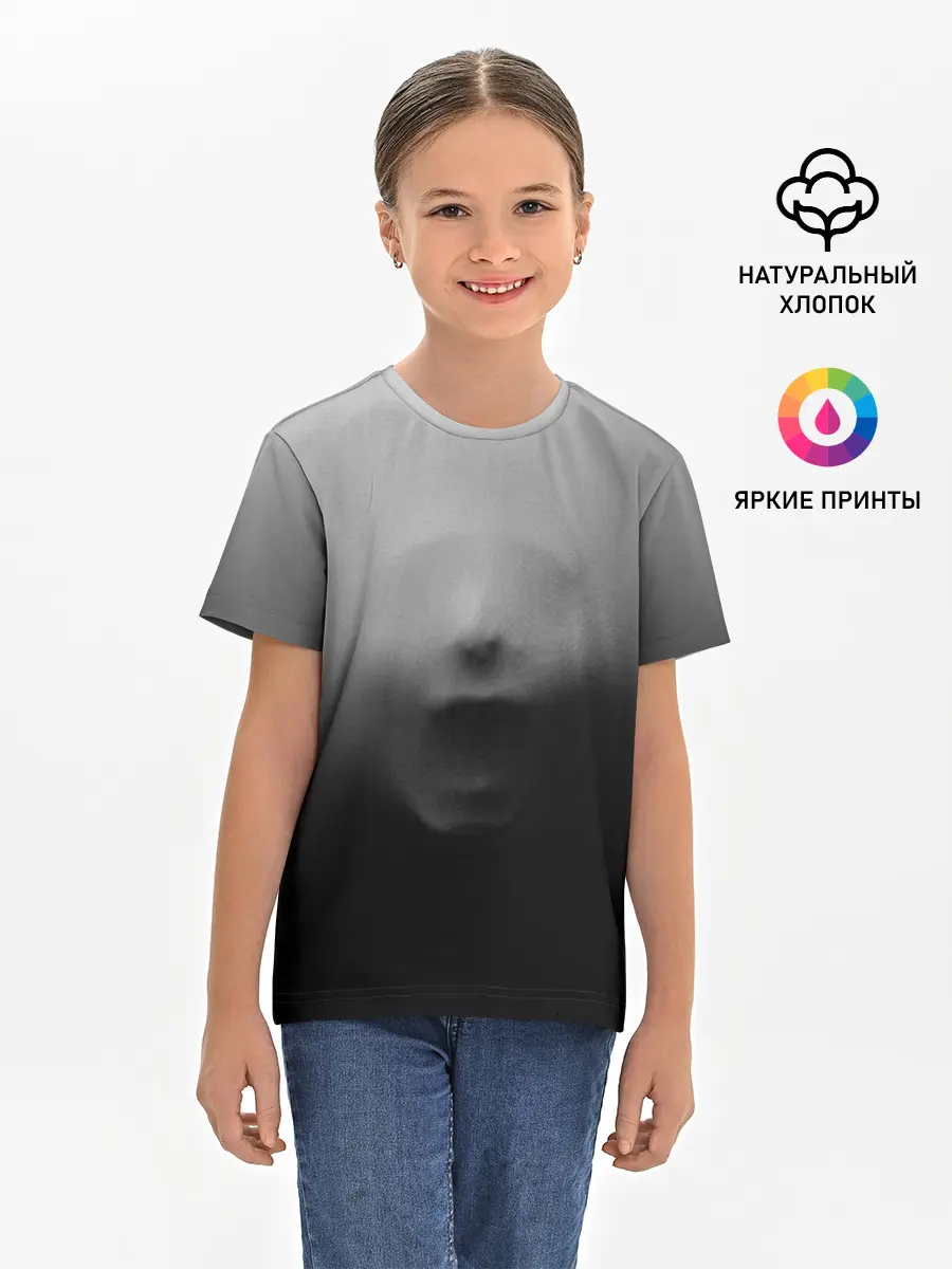 Детская базовая футболка / Кричащее Лицо Внутри