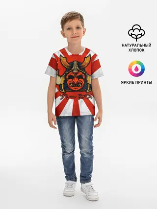 Детская базовая футболка / Sun samurai