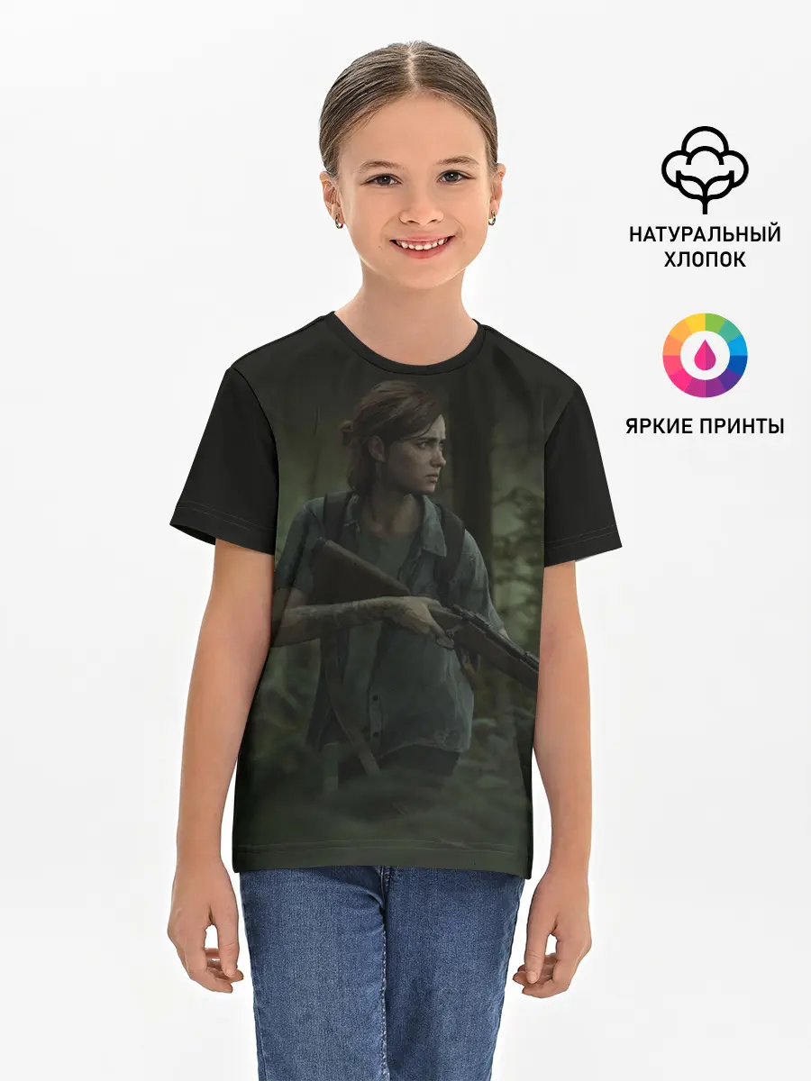Детская базовая футболка / THE LAST OF US 2 ЭЛЛИ