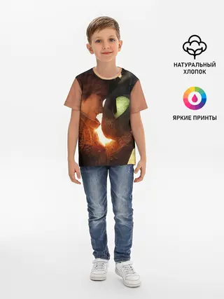 Детская базовая футболка / Как приручить дракона