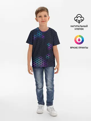 Детская базовая футболка / НЕОНОВАЯ БРОНЯ | НЕО БРОНЯ