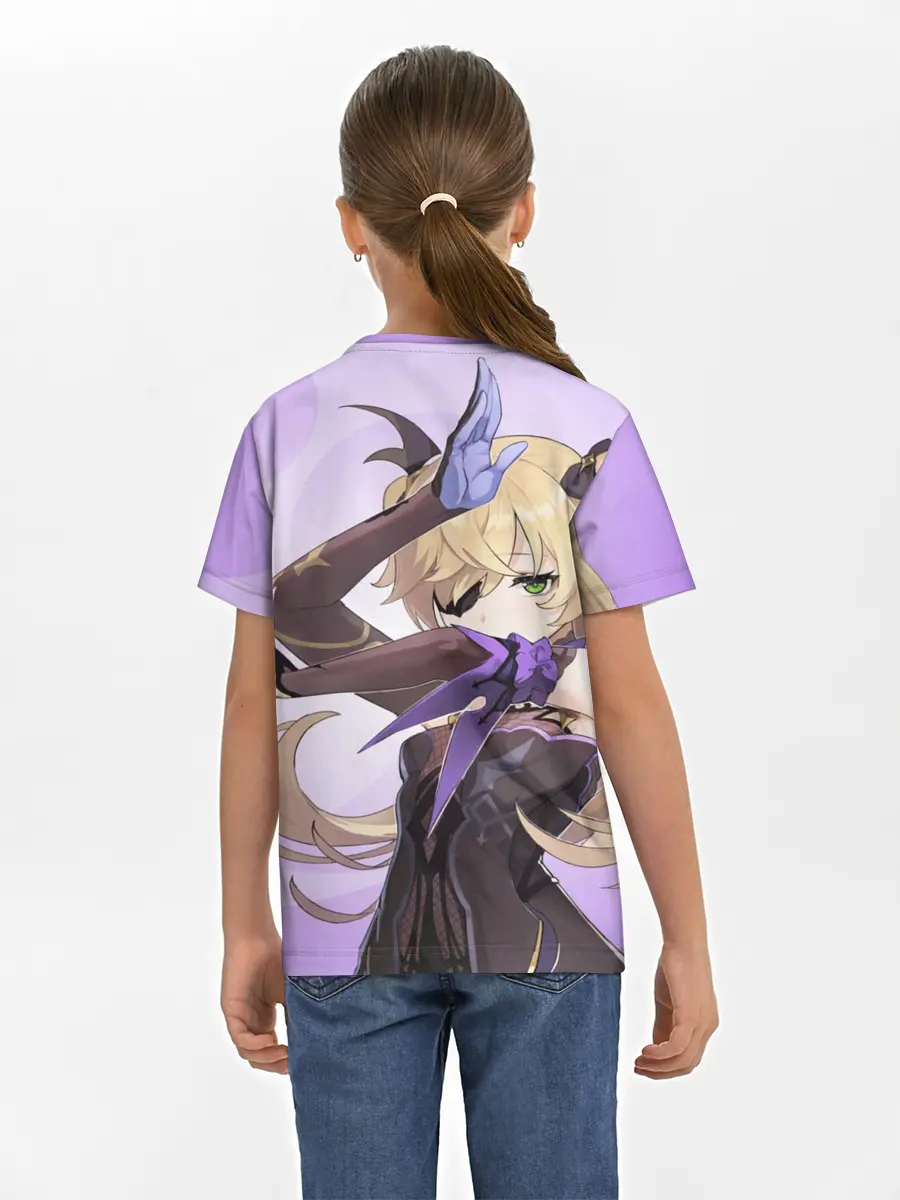 Детская базовая футболка / GENSHIN IMPACT, ФИШЛЬ