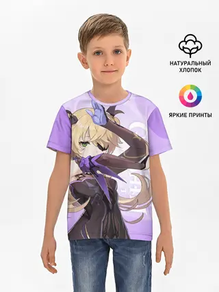 Детская базовая футболка / GENSHIN IMPACT, ФИШЛЬ