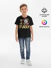 Детская базовая футболка / I love furry