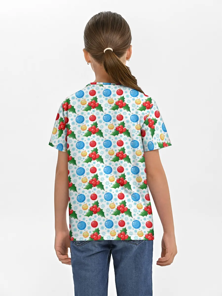 Детская базовая футболка / Новогодняя Символика