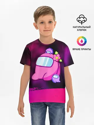 Детская базовая футболка / AMONG US - МИЛОТА