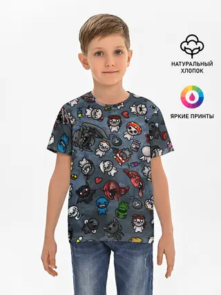 Детская базовая футболка / Узор Исаака