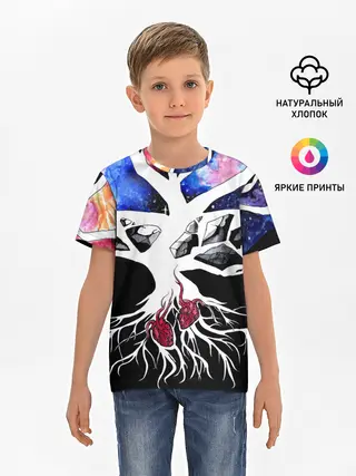 Детская базовая футболка / Звёздные сердца