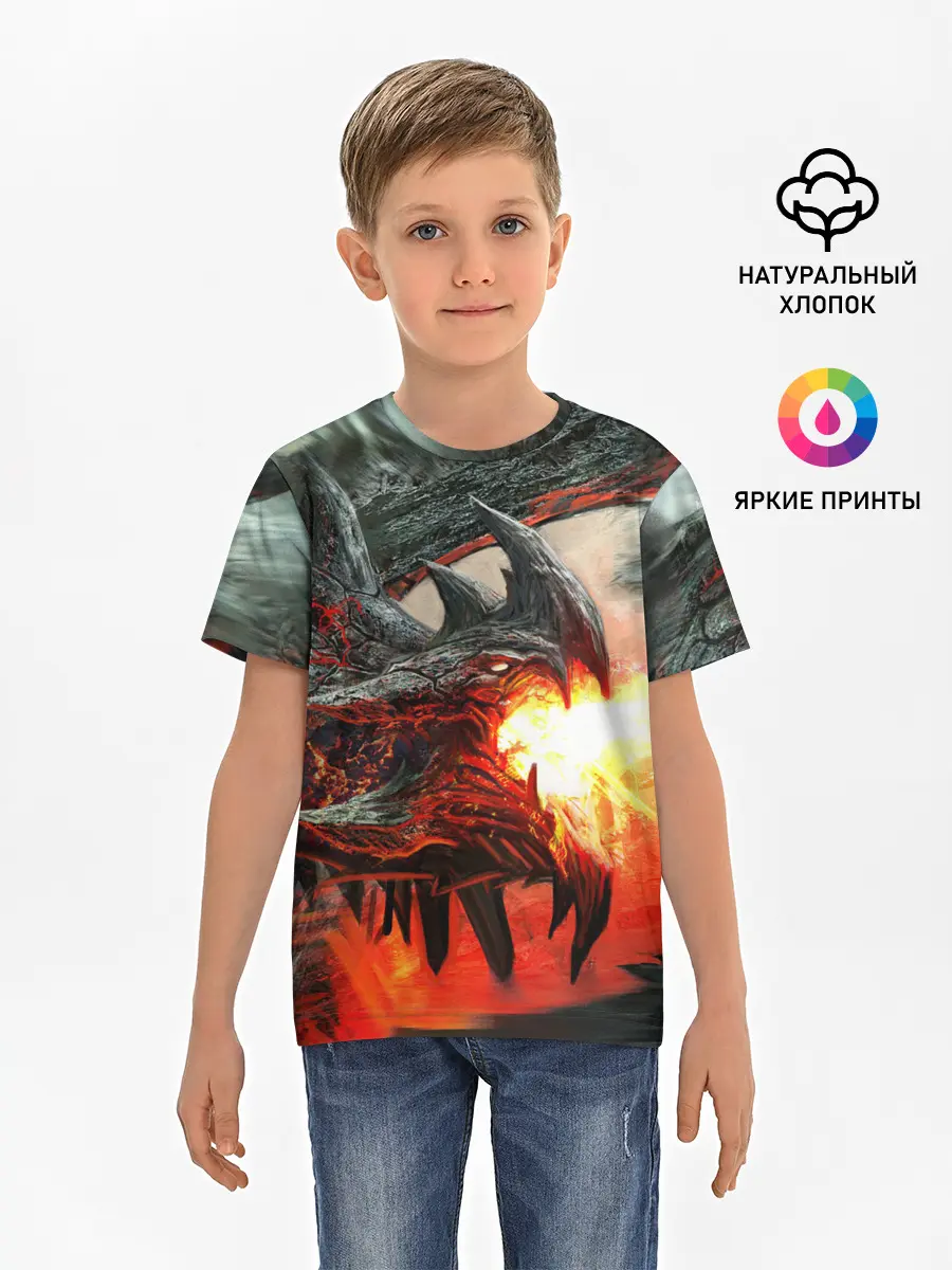 Детская базовая футболка / Дракон | Dragon