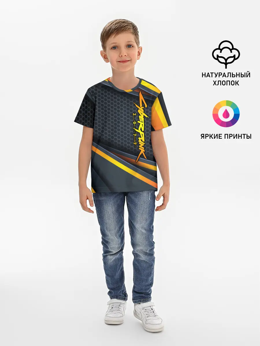 Детская базовая футболка / Cyberpunk 2077