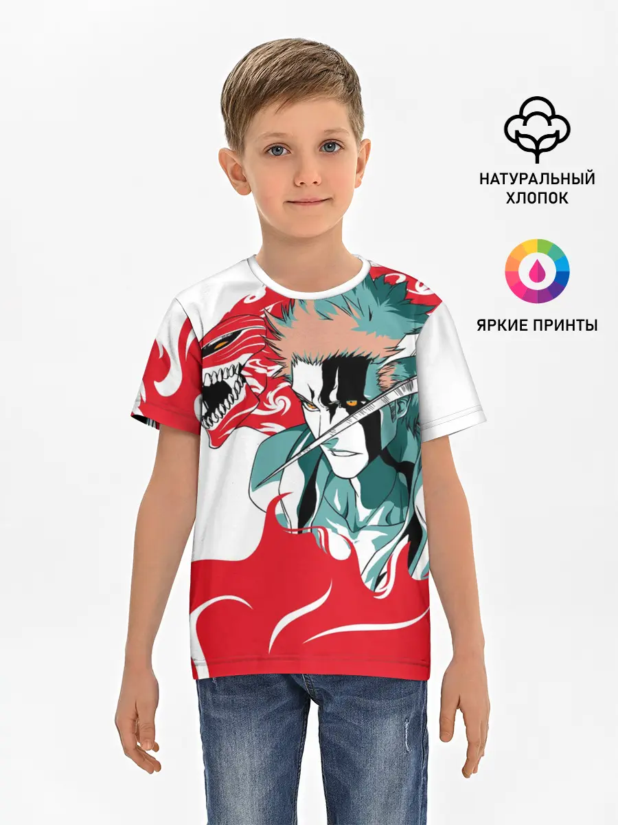 Детская базовая футболка / ИЧИГО ДЕМОН | BLEACH | БЛИЧ