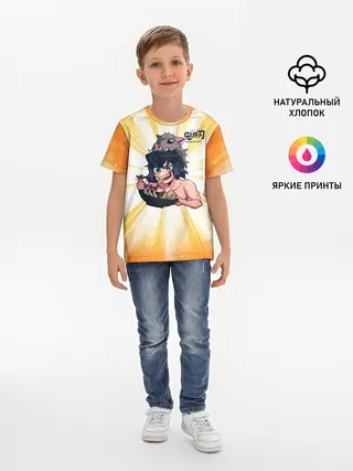 Детская базовая футболка / Иноске Хашибира Kimetsu no Yaiba