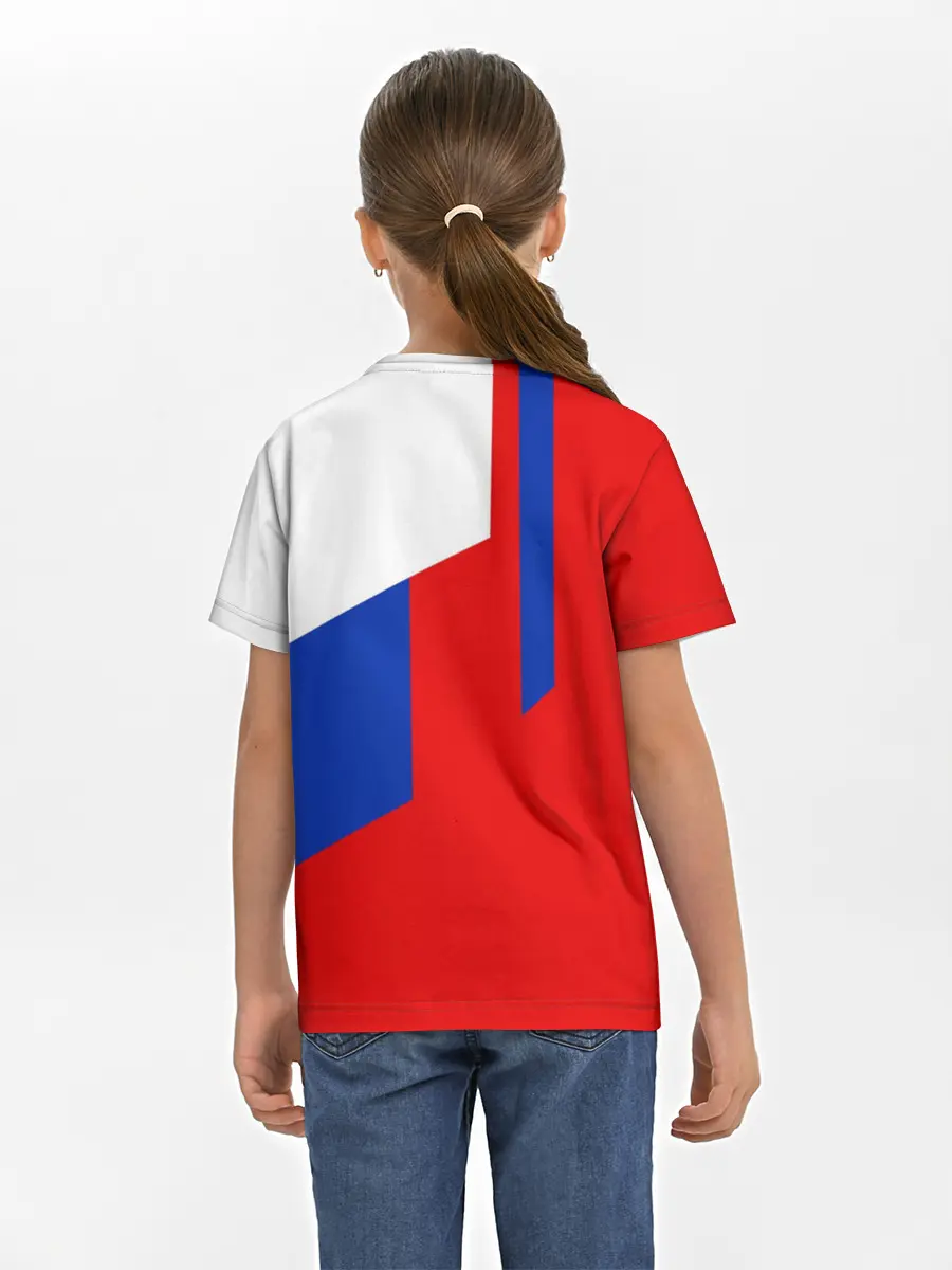 Детская базовая футболка / RUSSIA SPORT | РОССИЯ ТРИКОЛОР